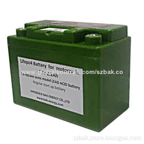 12V/2.2Ah Motorcycle Regular Start-up LiFePO4 Battery with High-performanceNew